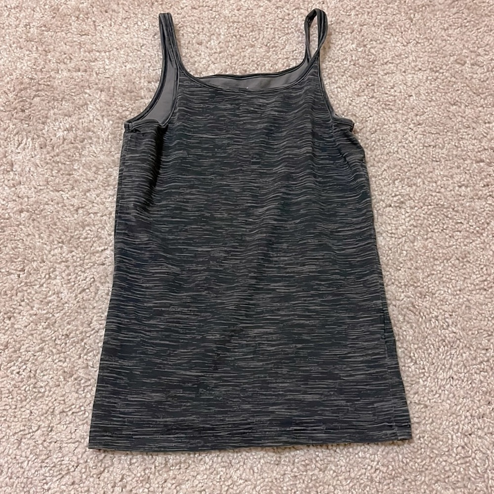 Black and gray, spaghetti strap